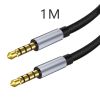 3.5mm male to male nylon braided audio cable AUX car phone computer car audio headphone connecting cable audio cable - Red
