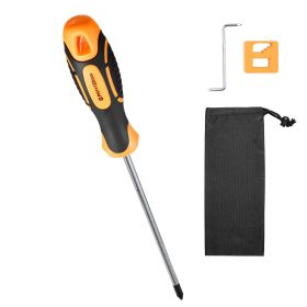 Screwdriver Set, 12-Piece Hand Tools Set with Magnetic Tips, Includes 5 Phillips and 5 Flat Head Bits, Z-Type Bit