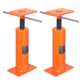 House Floor Jacks, 2 Pack, 12"-16" Height Range, 9700 lbs Max Load Capacity Per Unit, Adjustable Support Beam Basement Jack Post Pole for Levelin