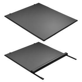 Soft Roll-Up Truck Bed Tonneau Cover, Compatible with 2014-2025 Chevy Silverado/GMC Sierra 1500 & 2014-2019 2500 3500 HD