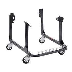 Engine Stand, 750 LBS Load Capacity Engine Motor Stand, Heavy-Duty Steel Motor Holder with 4 Swivel Casters and 4 Hook Positions