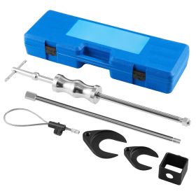 Inner CV Axle Puller Tool Set with 5/8 in-18 Slide Hammer & 2-Inch 2.5-Inch CV Joint Fork Adapter, Inner CV Joint Removal Tool Kit