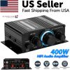400W 12V 2 Channel Powerful Stereo Audio Power Amplifier HiFi Bass Amp Car Home - Default Title