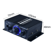400W 12V 2 Channel Powerful Stereo Audio Power Amplifier HiFi Bass Amp Car Home - Default Title