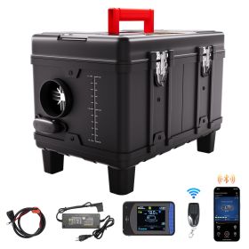 8KW Diesel Heater, 12V/24V All in One Diesel Air Heater, with Bluetooth APP Control, Remote Control and Display Screen, CO Alarm