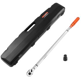 Click Torque Wrench, 3/4 Inch Drive, 100-600 lbf-ft / 136-814N.m, Dual-direction Torque Wrench Set with Dual Range Scales, 48-tooth
