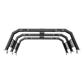 Overland Truck Bed Rack, 54.3-68.3 in Width, Adjustable Overland Bed Cargo Rack with Sidebar and 900 lbs Static Load Capacity, Heavy Duty Steel