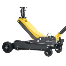 Floor Jack, 3 Ton (6614 lbs) Capacity, Aluminum & Steel Racing Floor Jack with Dual Pistons Quick Lift Pump & Extension Post