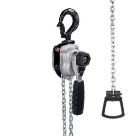 Manual Lever Chain Hoist, 1/4T 550LBS Capacity Heavy Duty Come Along, 10FT Lift G80 Alloy Steel Chain With Dual Pawl Mechanical Brake