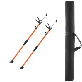 Cabinet Jack Support Pole, 2-Pack, 45.7-114.2 Inch Steel Telescopic Quick Support Rod