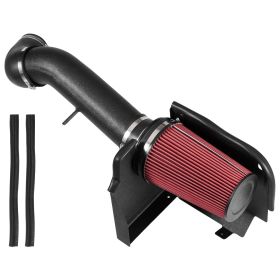 Cold Air Intake, 3.9 Inch Cold Air Intake System + Heat Shield Compatible with 1999-2006 Chevy Silverado/GMC Sierra 1500 V8 4.8L/5.3L
