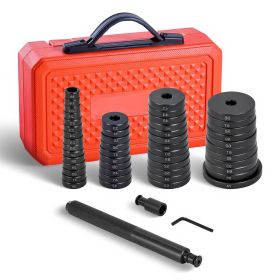 Bearing Press Kit, 52 Pcs, Bearing Race and Seal Driver Set with 49 Bushings and Handle Shaft, Bushing Driver Tool Set