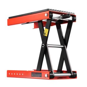 Motorcycle Lift, 1200lbs Weight Capacity, Wide Deck Motorcycle Scissor Jack, 4.1-15 in Height Range