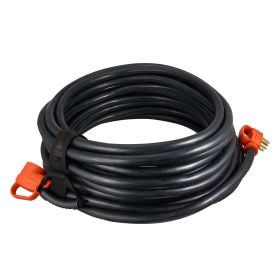 75 FT RV Extension Cord, 50 Amp, 125V/250V 7500W Heavy Duty STW 6/3 + 8/1 Gauge Wire, NEMA 14-50P Male NEMA 14-50R Female Plug, with LED Indicato