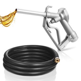 3/4-Inch NPT Fuel Nozzle with 10 ft Hose, Max Flow Rate 22.7 GPM