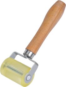Automotive Sound Deadening Seam Roller - PU Rubber with Wood Handle - for Heat Shield, Car Audio & Mat Installation, Wallpaper & Laminate - 4.3 ounces