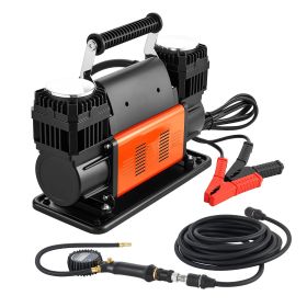 Dual-Cylinder Heavy Duty Air Compressor, 10.6CFM Portable Tire Inflator
