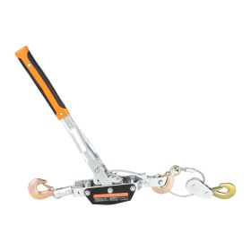 Come Along Winch, 5 Ton (11,023 lbs) Pulling Capacity, 11.5 ft Steel Cable, 3 Hooks, Heavy Duty Ratchet Power Puller Tool with Dual Gears