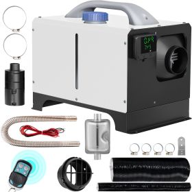 Diesel Air Heater 8KW Parking Heater 12V Truck Heater, One Air Outlet, with Black LCD Switch, Remote Control, Fast Heating Compact Diesel Heater