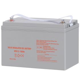 Deep Cycle Battery, 12V 100 AH, AGM Marine Rechargeable Battery, High Self-Discharge Rate 800A Current