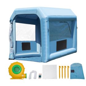 Inflatable Paint Booth, 9.8 x 8.2 x 8.2 ft Inflatable Spray Booth, with 550W Powerful Blower and Air Filter System