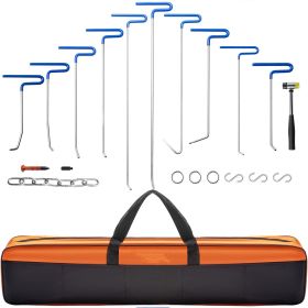 Rods Dent Removal Kit, 20 Pcs Paintless Dent Repair Rods, Stainless Steel Dent Rods, Whale Tail Dent Repair Tools