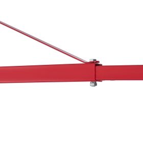 Electric Hoist Support Arm, 1320 lbs Max Load Capacity, Electric Hoist Holder Swing Arm with Pole, Steel Hoist Frame
