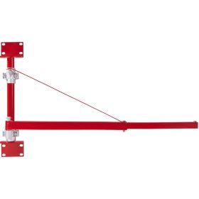 Electric Hoist Support Arm, 660 lbs Max Load Capacity, Electric Hoist Holder Swing Arm with Pole, Steel Hoist Frame