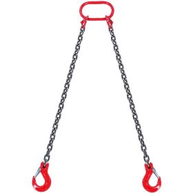 Chain Sling, 5/16 inch x 5 ft Lifting Chains with Hooks, G80 Engine Chain Hoist Lifts, 6600 lbs/3 Ton Capacity Lifting Sling Chains for Engine Ho
