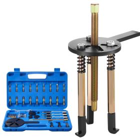 36-in-1 Bearing Puller Set, 36 PCS 3-Jaw Hook Puller for Internal External Bearings and Bearing Without Inner Shaft
