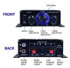 400W 12V 2 Channel Powerful Stereo Audio Power Amplifier HiFi Bass Amp Car Home - Default Title