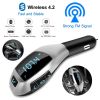 Car Peripheral Accessories Car Wireless FM Transmitter with USB Charger - As pic show - Style C