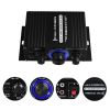 400W 12V 2 Channel Powerful Stereo Audio Power Amplifier HiFi Bass Amp Car Home - Default Title