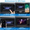 7In Universal Wireless Car MP5 Player 1080P Video Player Stereo Audio FM Radio - Black