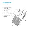 Bluetooth Handsfree Car Kit 5.0 Sun Visor Clip Wireless Audio Receiver Speakerphone Loud Speaker Music Player with Microphone - China