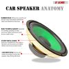 5 Core 8 Inch Subwoofer 900W PA DJ Sub Woofer Speaker 8Ohm w Deep Bass Replacement Component Speaker - Green