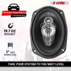 5Core 6x9 Car Speaker 800W  Pair 4Ohm 4 Way Coaxial Speaker Audio w Super Tweeter Universal Fit - CS 69 4W WoG