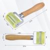 Automotive Sound Deadening Seam Roller - PU Rubber with Wood Handle - for Heat Shield, Car Audio & Mat Installation, Wallpaper & Laminate - 4.3 Oz