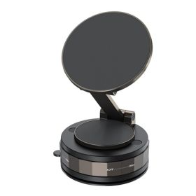 360 Degree Vacuum Magnetic Suction Car Phone Holder Suction Cup Phone Mount For Windshield Gym Vacuum Magnet Phone Stand (Option: Default)