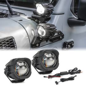 A-Pillar Spotlight Compatible With Trucks Ford Etc ATV Motorcycle (Option: White)