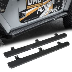 Running Board Side Step For 2018 Wrangler JL 4 Doors (Option: Black)