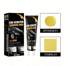 Car Scratch Repair Wax, Auto Paint Scratch Remover With Sponge & Towel, Restores Faded Car Paint, Removes Oxidation Stains Water Marks (Option: 120ml)