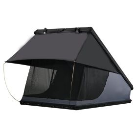 Roof Top Tent Hardshell Rooftop Tent For Van SUV Truck Car Overland Tent Camping For 2-3 Person With Ladder (Option: Black)