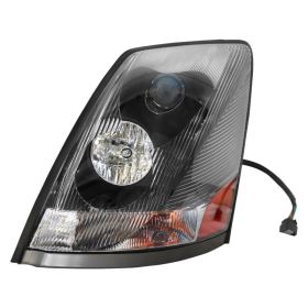 For Volvo VNL 2004-2017 Semi Truck Black Projector Halogen Headlight Left Driver (Option: Left light 1pc)