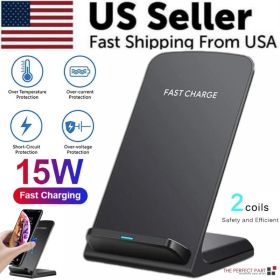 Qi Wireless Fast Charger Charging Pad Stand Dock For Galaxy Phone (Option: Default Title)