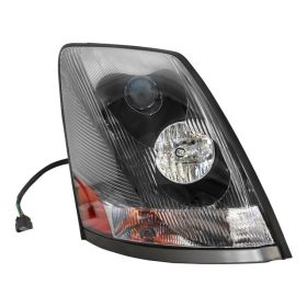 For Volvo VNL 2004-2017 Truck Black Projector Halogen Headlight Right Passenger (Option: Right side light 1pc)
