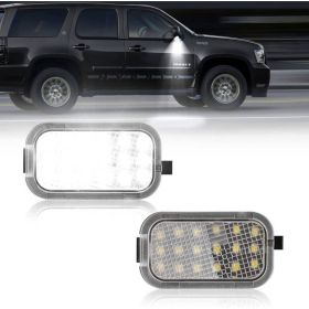 2X LED Side Mirror Puddle Lights For 07-14 Yukon Sierra Tahoe Avalanche Escalade (Option: 2pcs)