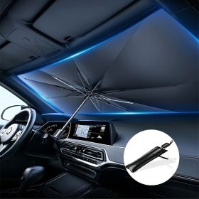 UPF50-Sunshade-UPF50- Compact Roll-Up Sunshade For Front Window - Heat Insulation And UV Protection, Easy-to-Use Auto Interior Accessory, Fits Mo (Option: W13769680)