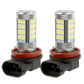 2PCS 800lm H8 H9 H11 LED Fog DRL Light Bulb IP65 Water-Resistant 360 Degree Beam Angle 6000K White (Option: 2pcs)