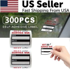300 Oil Change Service Reminder Stickers Clear Window Lite Sticker Pack US (Option: Default Title)